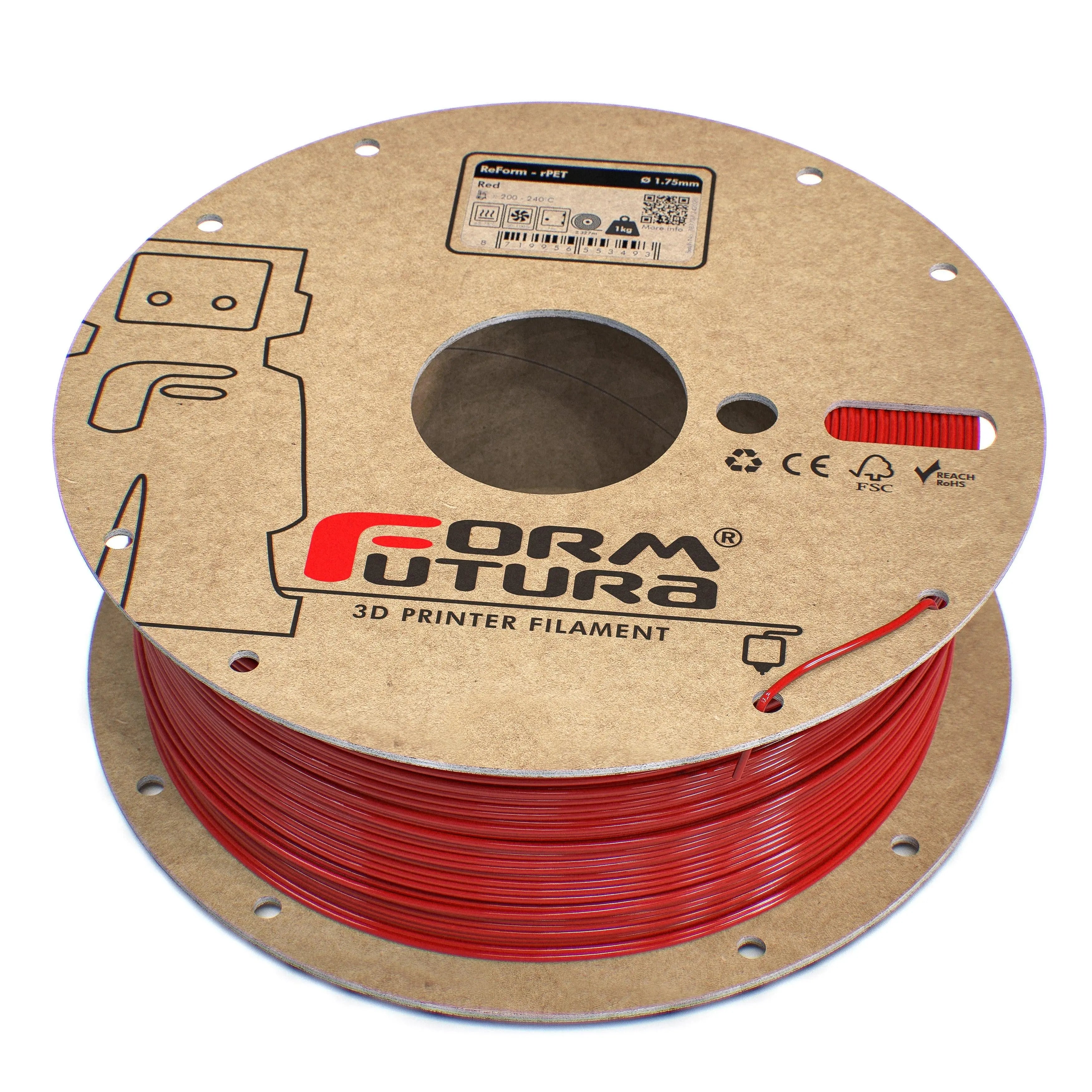 PETG Filament FormFortura ReForm - rPET available in 8 colors - 3D Printer Filament FORMFUTURA
