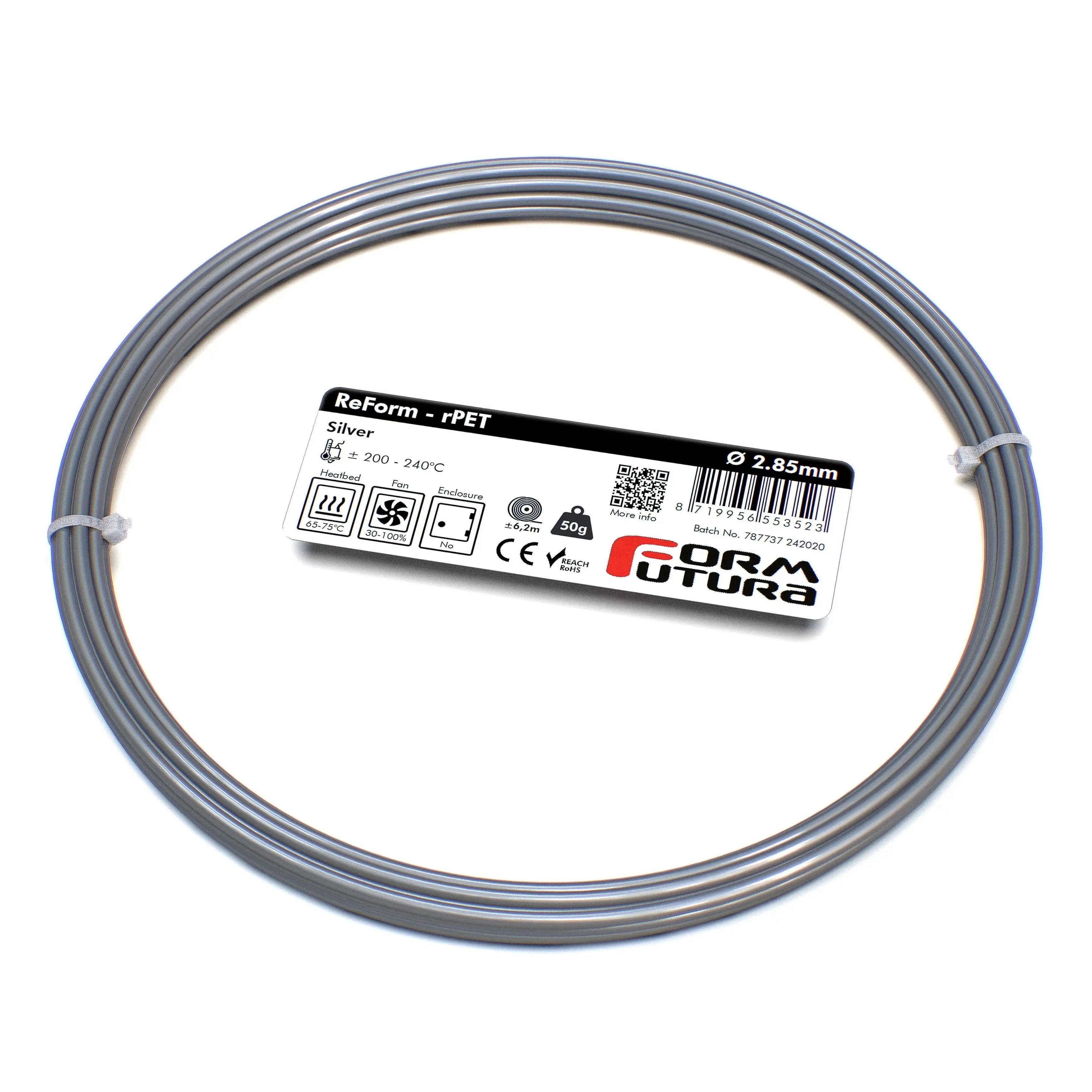 PETG Filament FormFortura ReForm - rPET available in 8 colors - 3D Printer Filament FORMFUTURA