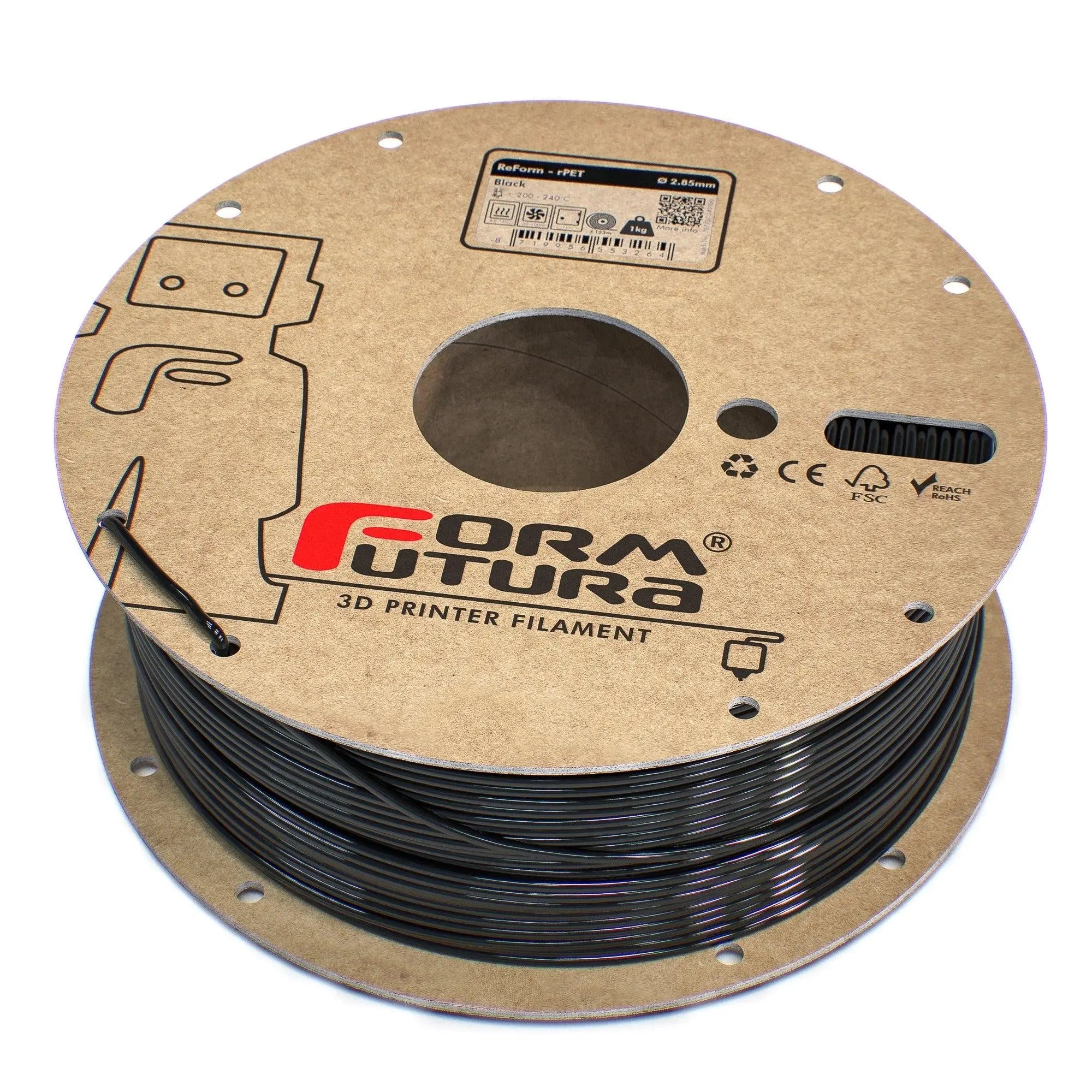 PETG Filament FormFortura ReForm - rPET available in 8 colors - 3D Printer Filament FORMFUTURA