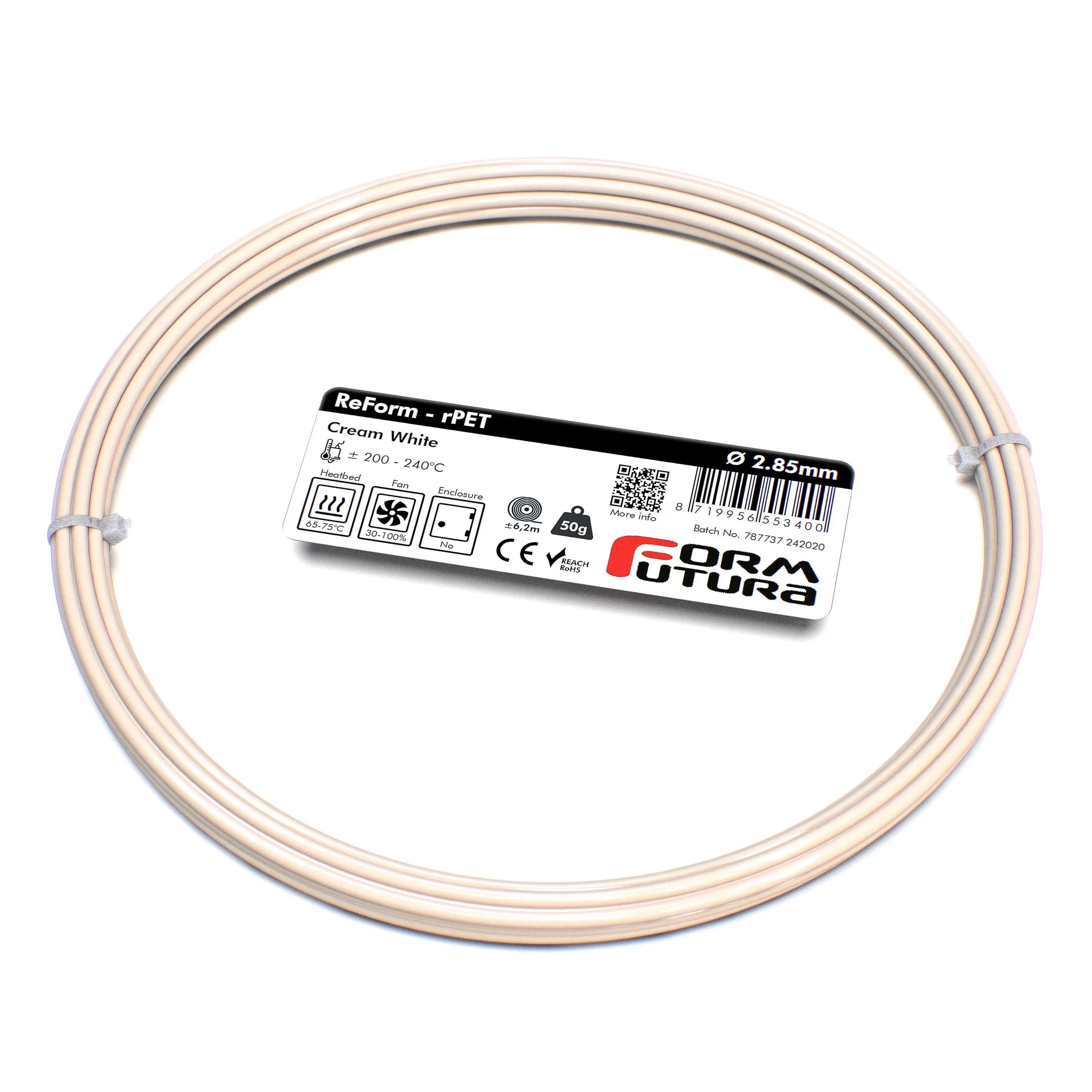 PETG Filament FormFortura ReForm - rPET available in 8 colors - 3D Printer Filament FORMFUTURA