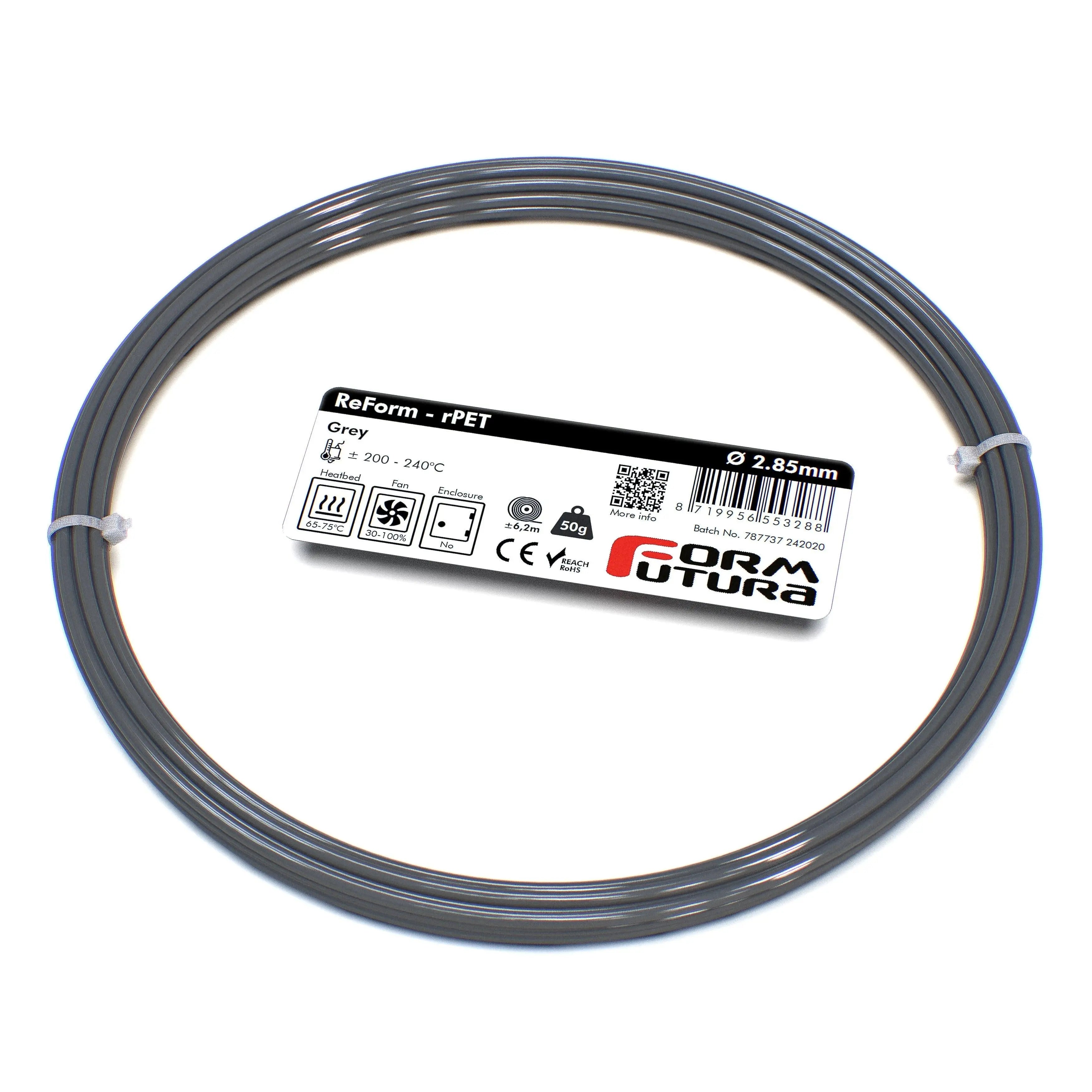 PETG Filament FormFortura ReForm - rPET available in 8 colors - 3D Printer Filament FORMFUTURA