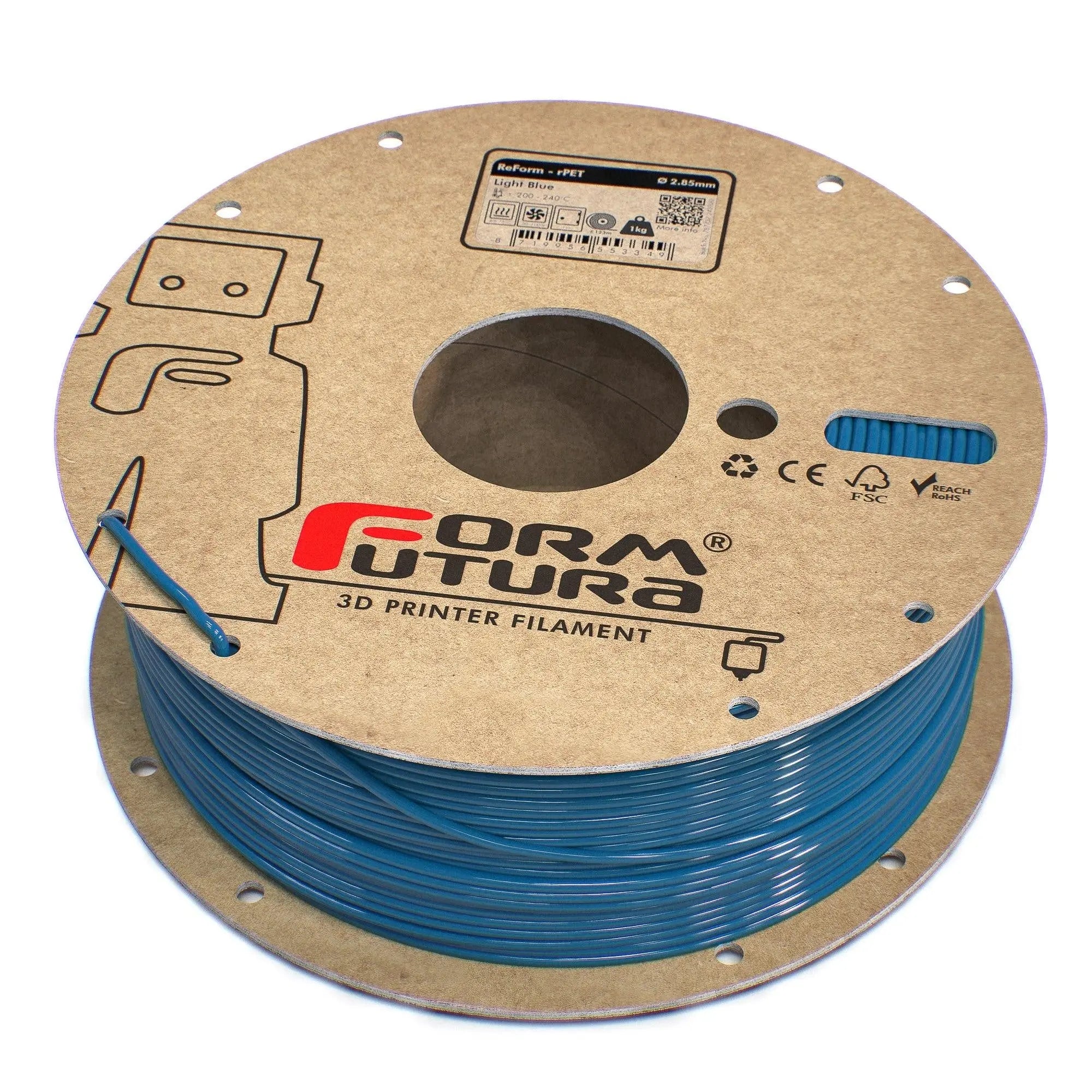 PETG Filament FormFortura ReForm - rPET available in 8 colors - 3D Printer Filament FORMFUTURA