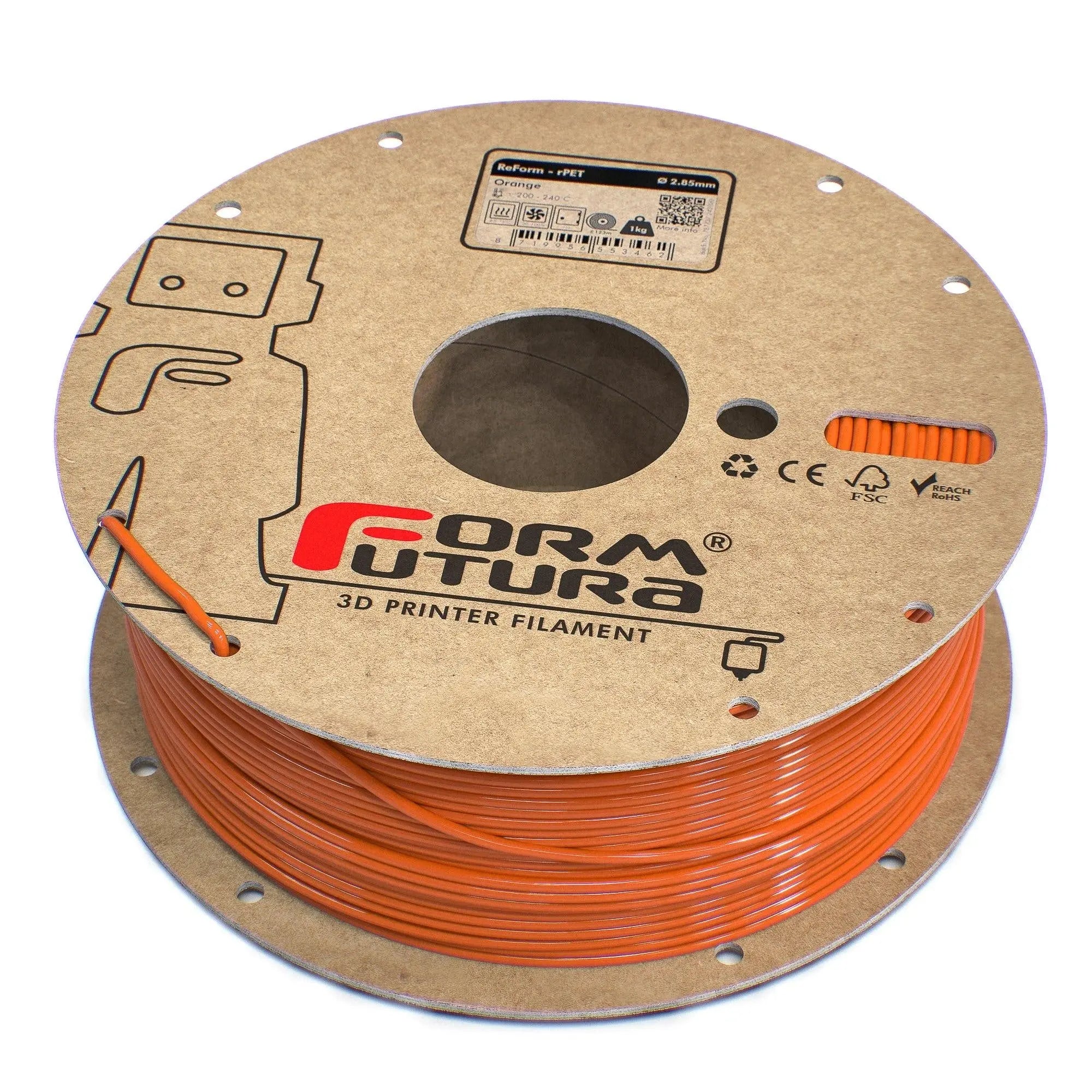 PETG Filament FormFortura ReForm - rPET available in 8 colors - 3D Printer Filament FORMFUTURA