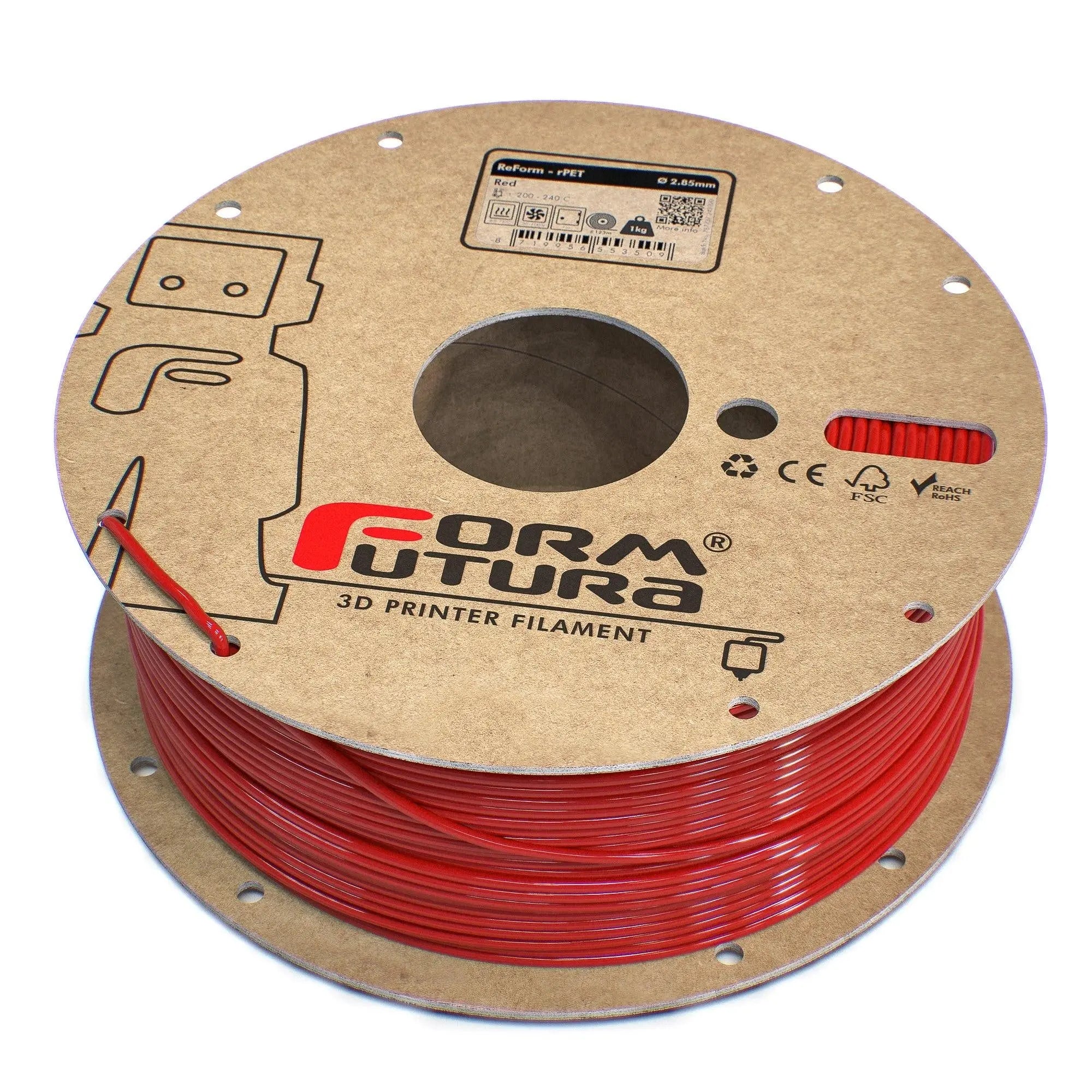 PETG Filament FormFortura ReForm - rPET available in 8 colors - 3D Printer Filament FORMFUTURA