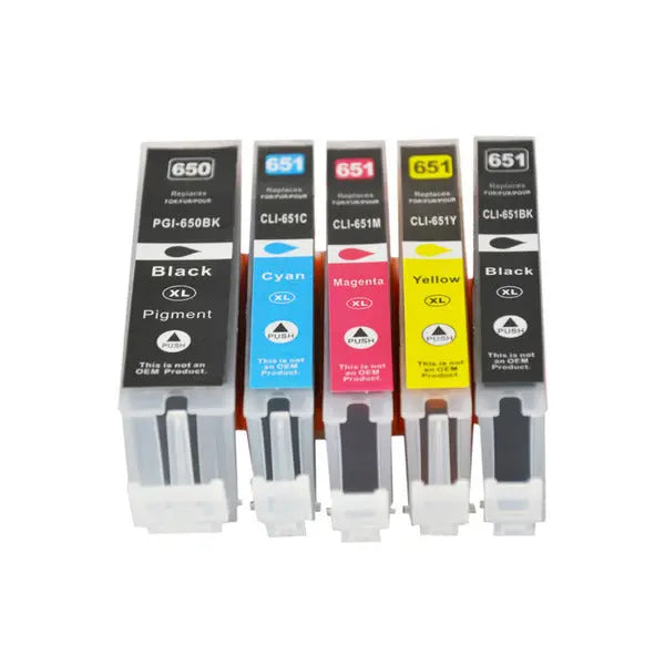 PGI-650XL CLI-651XL Compatible Inkjet  Set 5 Cartridges [Boxed Set] CANON