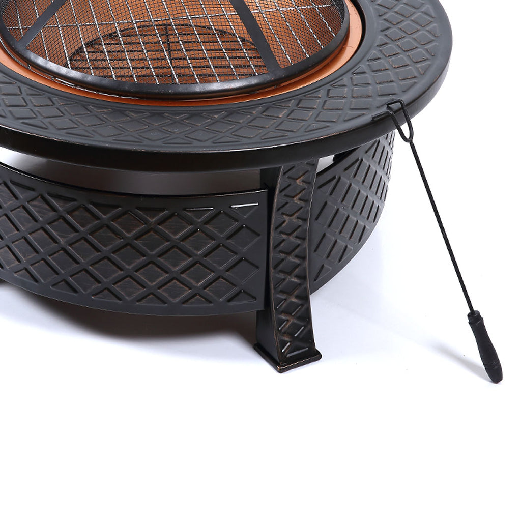 3 in 1 Outdoor Garden Fire Pit BBQ Firepit Brazier Round Stove Patio Heater Deals499