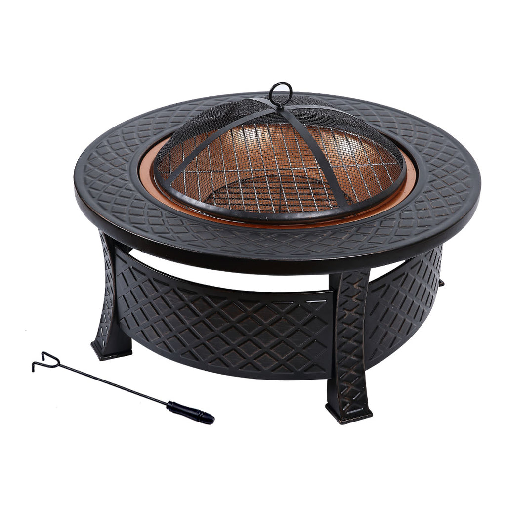 3 in 1 Outdoor Garden Fire Pit BBQ Firepit Brazier Round Stove Patio Heater Deals499