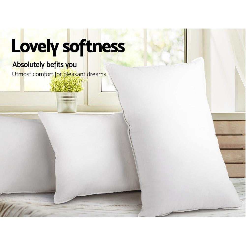 Giselle Bedding Set of 4 Medium & Firm Cotton Pillows Giselle