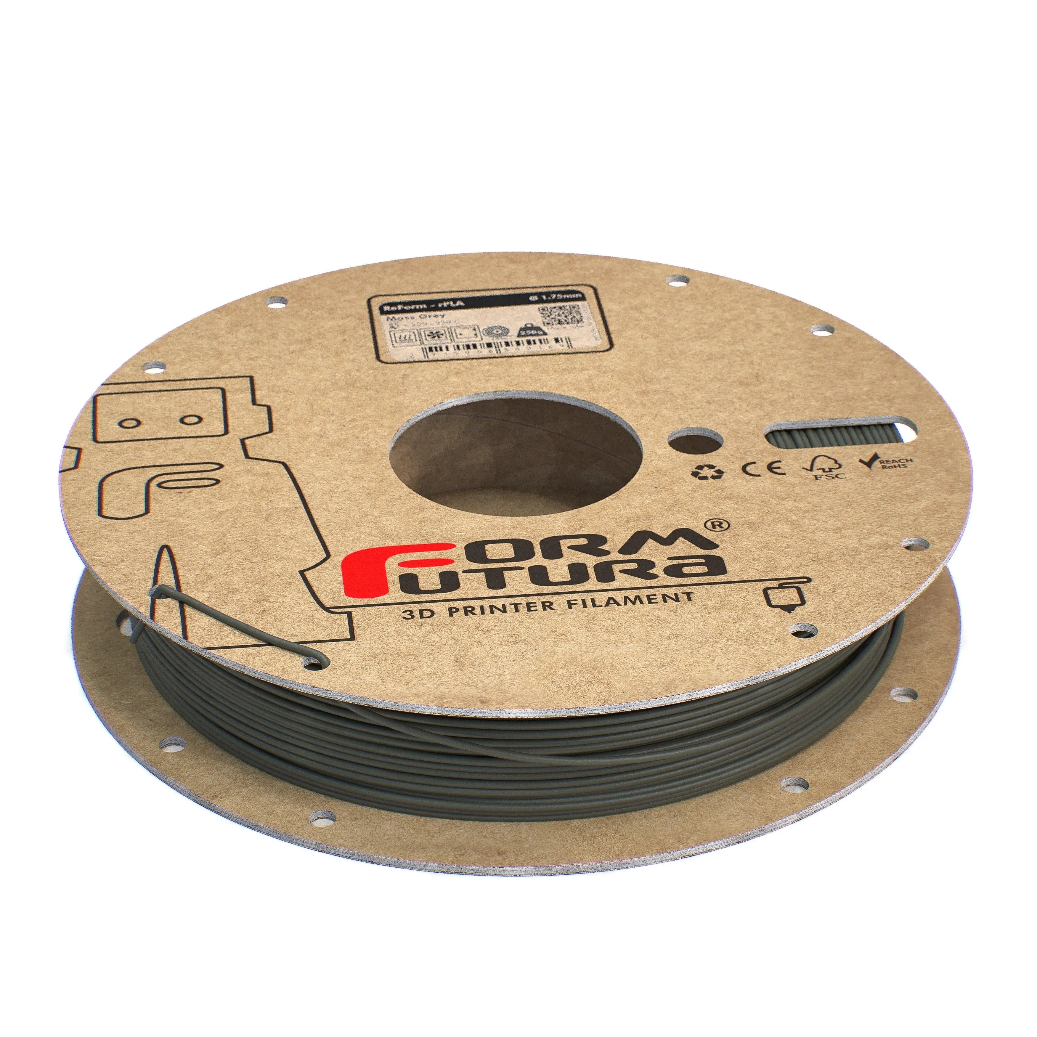 PLA Filament FormFortura ReForm - rPLA available in 8 colors - 3D Printer Filament FORMFUTURA