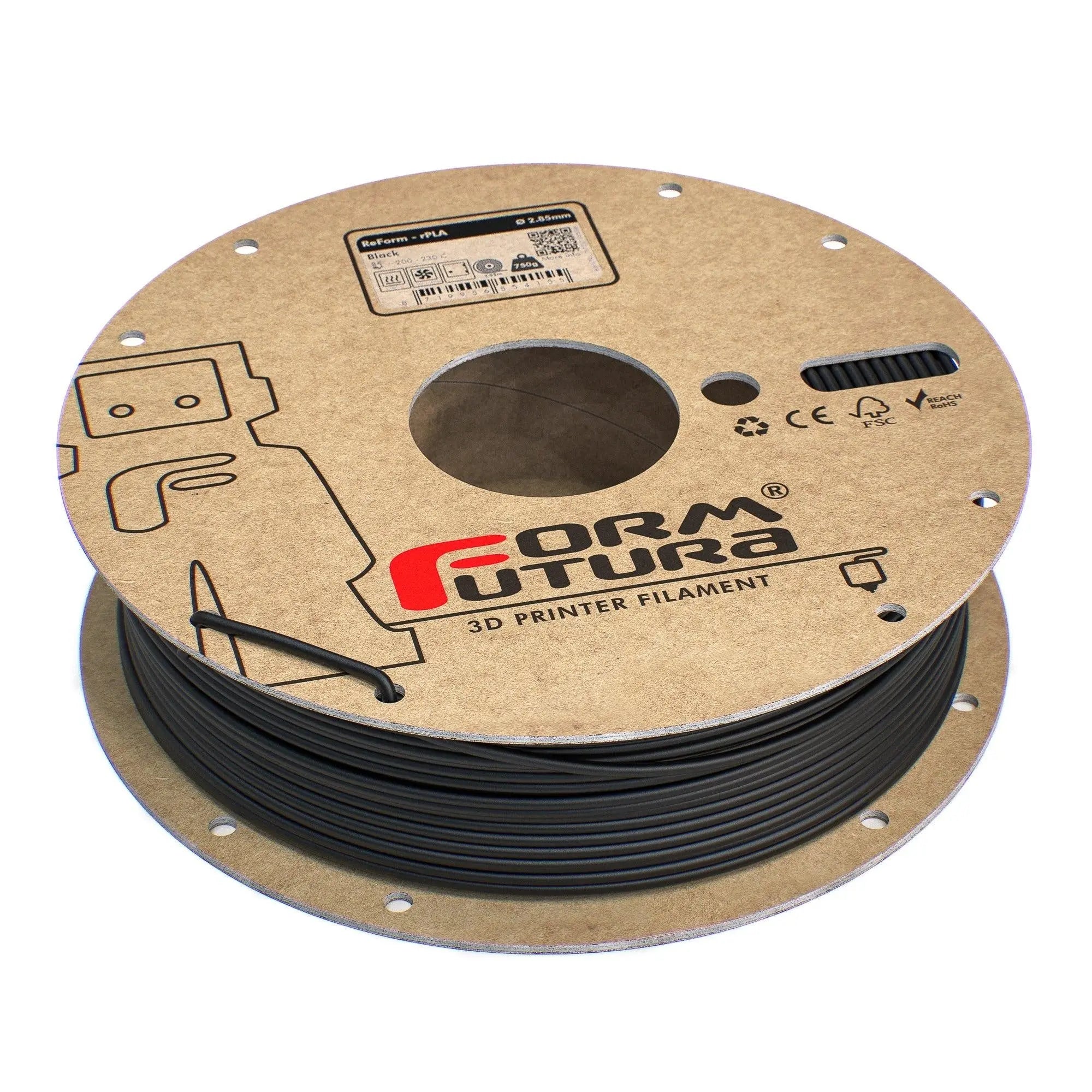 PLA Filament FormFortura ReForm - rPLA available in 8 colors - 3D Printer Filament FORMFUTURA