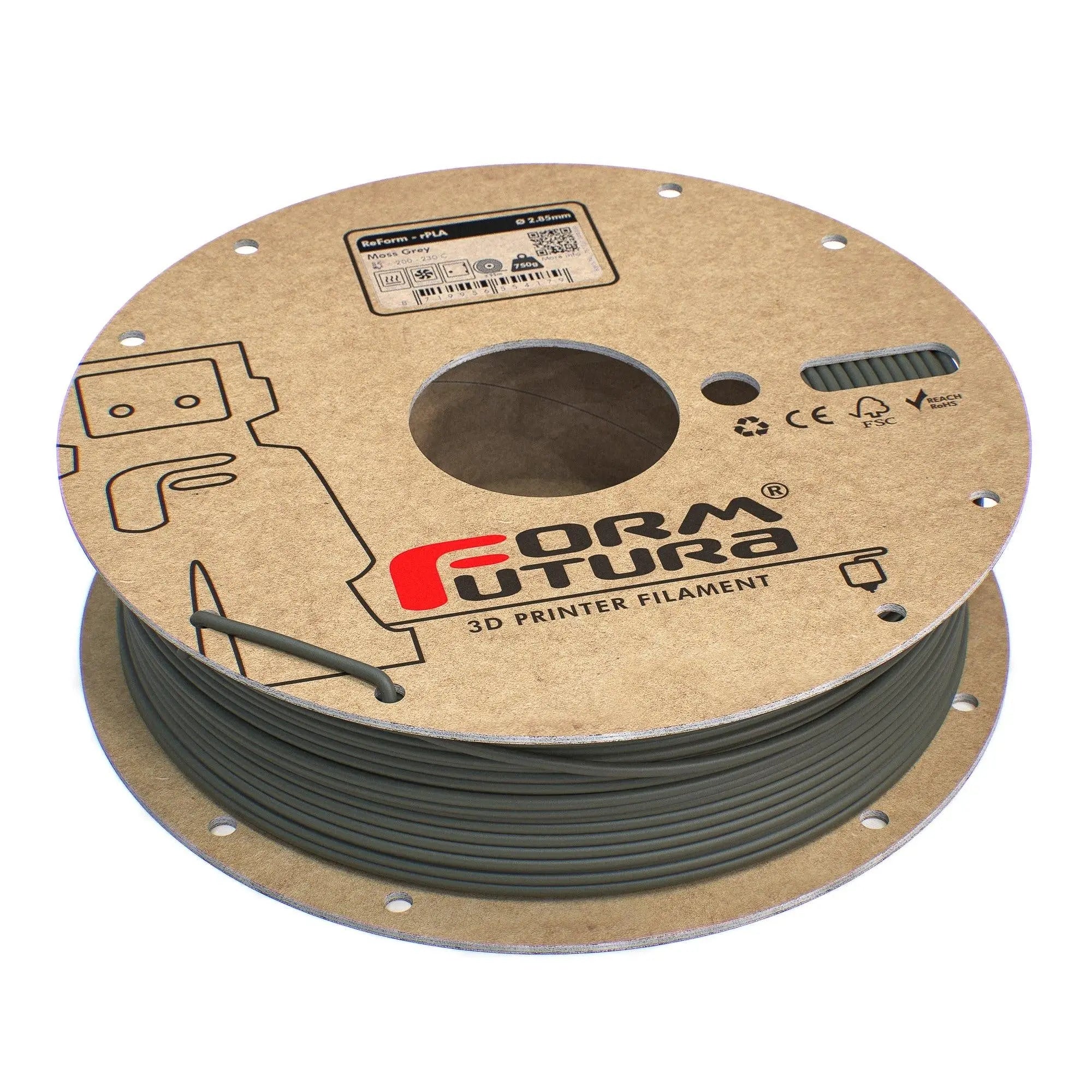 PLA Filament FormFortura ReForm - rPLA available in 8 colors - 3D Printer Filament FORMFUTURA