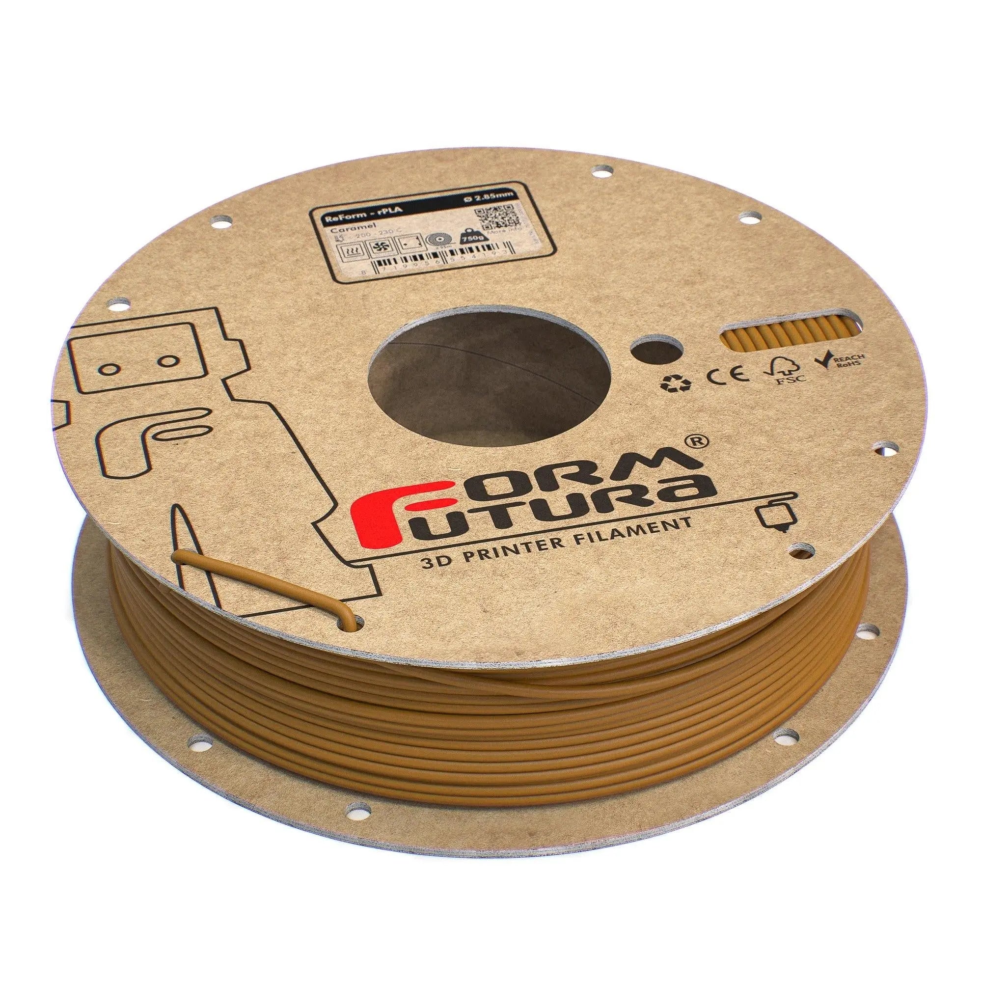 PLA Filament FormFortura ReForm - rPLA available in 8 colors - 3D Printer Filament FORMFUTURA