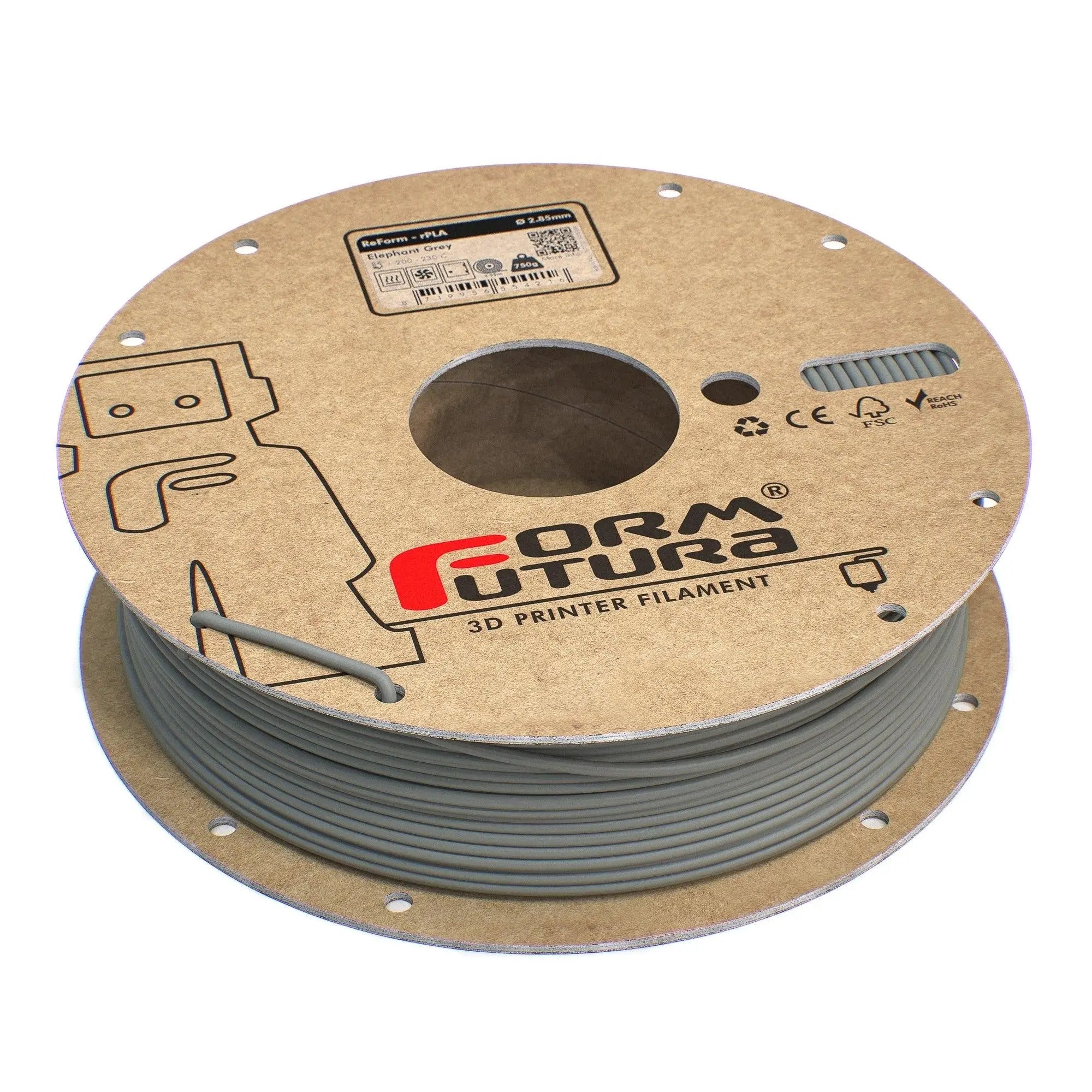 PLA Filament FormFortura ReForm - rPLA available in 8 colors - 3D Printer Filament FORMFUTURA