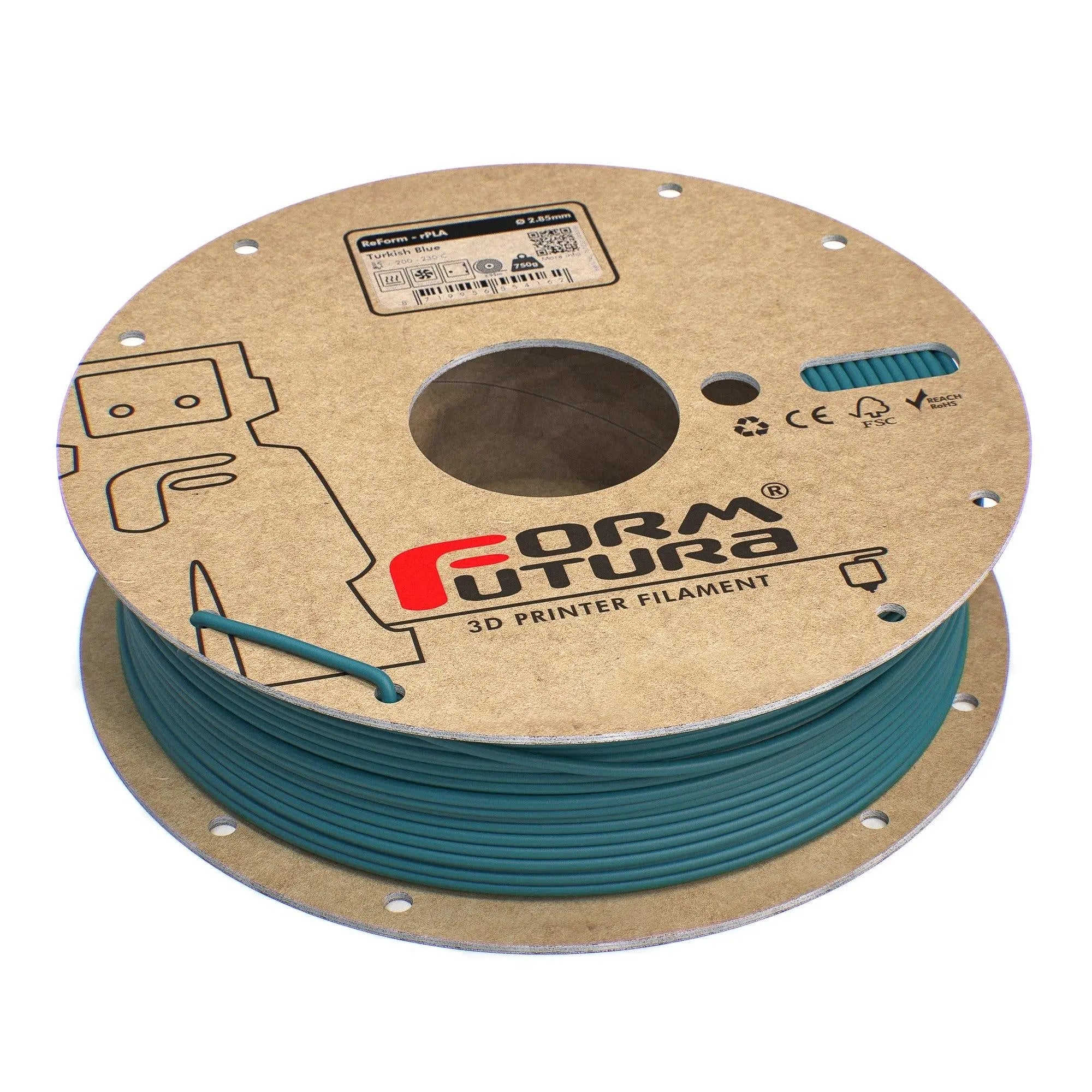 PLA Filament FormFortura ReForm - rPLA available in 8 colors - 3D Printer Filament FORMFUTURA