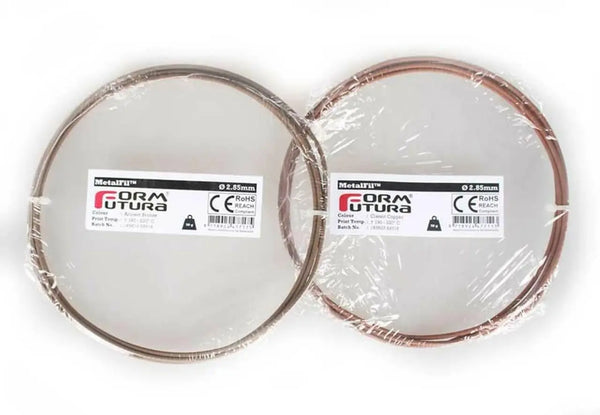 PLA Filament FormFutura MetalFil Classic Copper, 50 g, 0.75 Kg, 1.5 Kg, 1.75mm, 2.85mm, available in Natural Colour FORMFUTURA