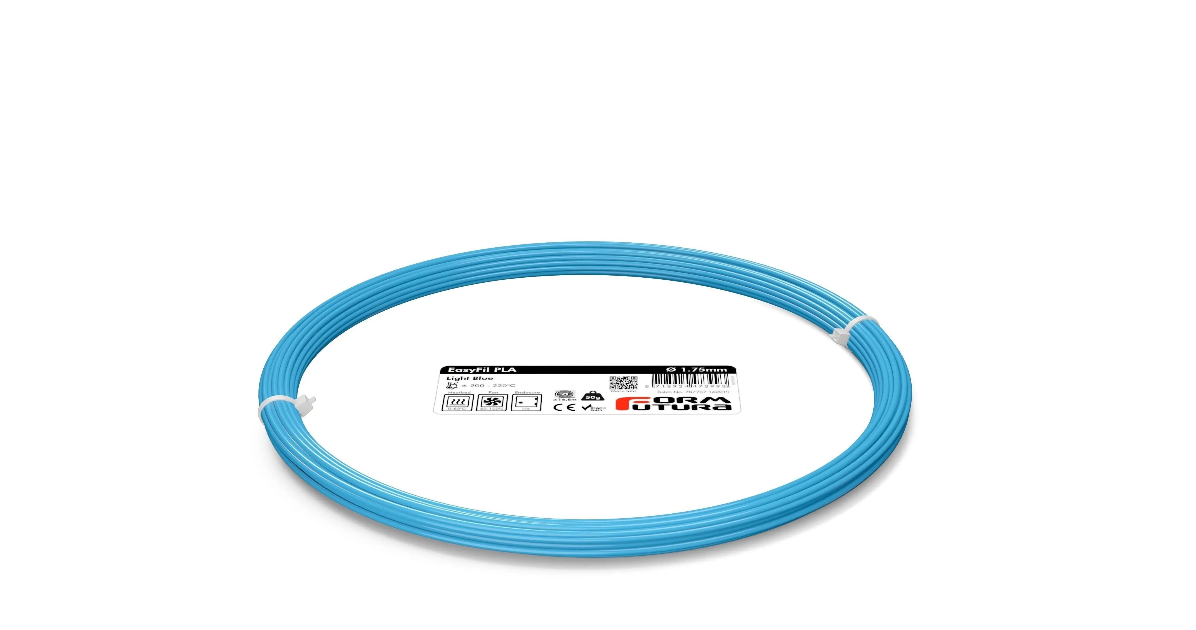 PLA Filament FormFortura EasyFil available in 19 colors - 3D Printer Filament in 50gram, 750gram, 2.3kg Spools Size Deals499