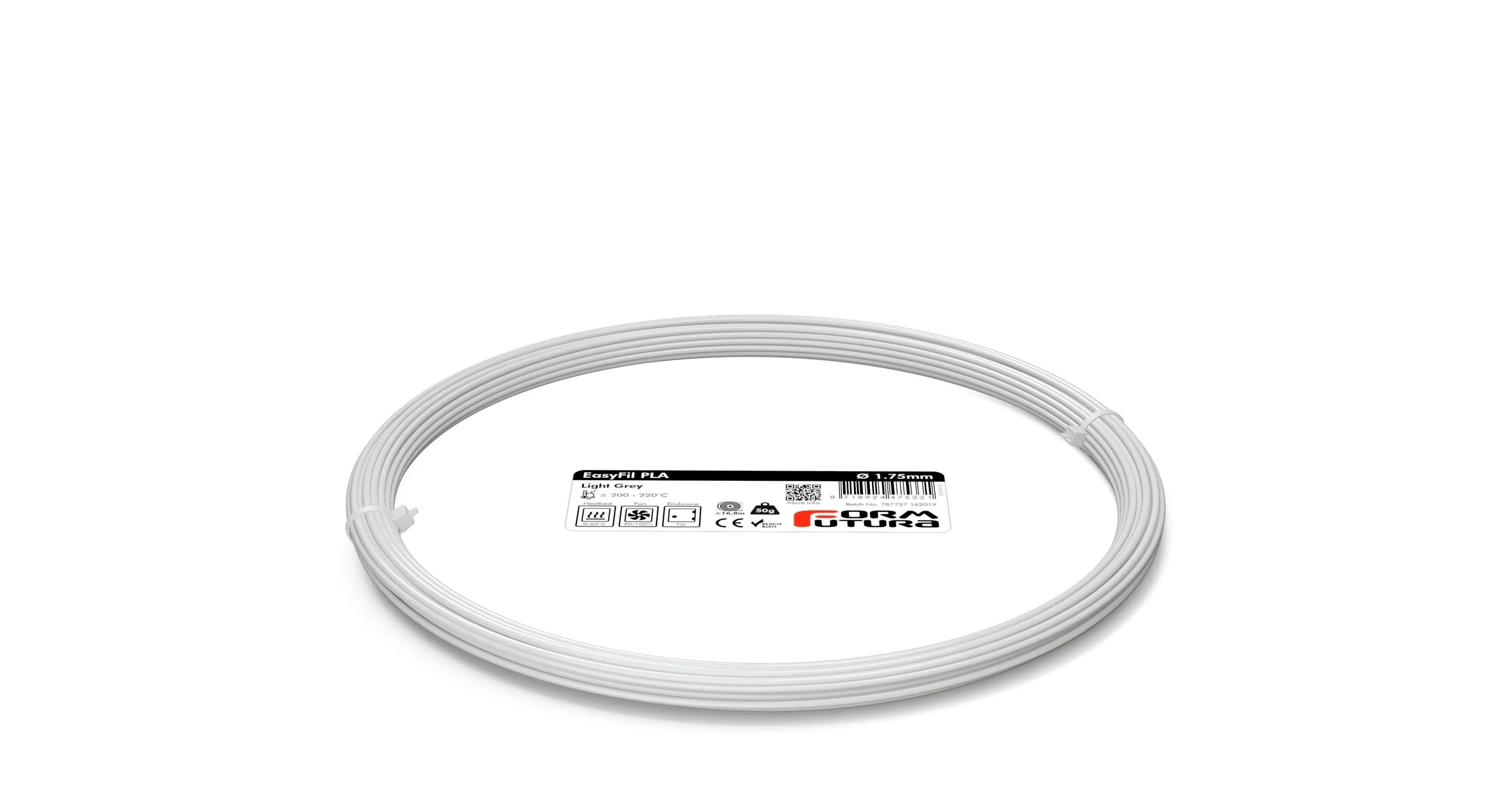 PLA Filament FormFortura EasyFil available in 19 colors - 3D Printer Filament in 50gram, 750gram, 2.3kg Spools Size Deals499