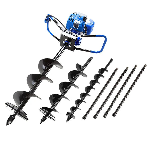 POWERBLADE 88cc Post Hole Digger Petrol Posthole Earth Auger Fence Borer Drill Deals499