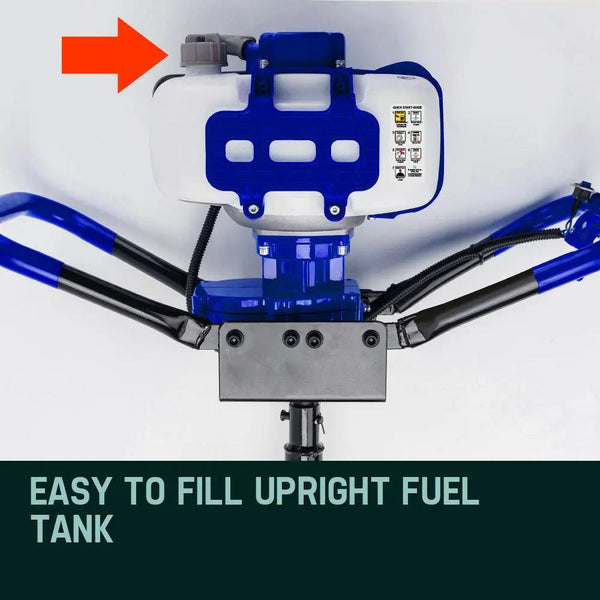 POWERBLADE Post Hole Digger 62CC Posthole Earth Auger Fence Borer Petrol Drill Deals499