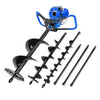 POWERBLADE Post Hole Digger 75CC Posthole Earth Auger Fence Borer Petrol Drill Deals499