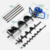 POWERBLADE Post Hole Digger 75CC Posthole Earth Auger Fence Borer Petrol Drill Deals499
