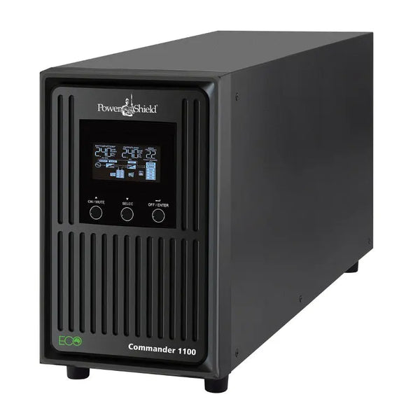 POWERSHIELD Commander 2000VA / 1800W Line Interactive Pure Sine Wave Tower UPS with AVR. Telephone / Modem / LAN Surge Protection, Australian Outlets POWERSHIELD