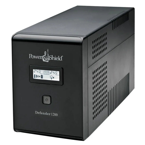 POWERSHIELD Defender 1200VA / 720W Line Interactive UPS with AVR, Australian Outlets and user replaceable batteries POWERSHIELD