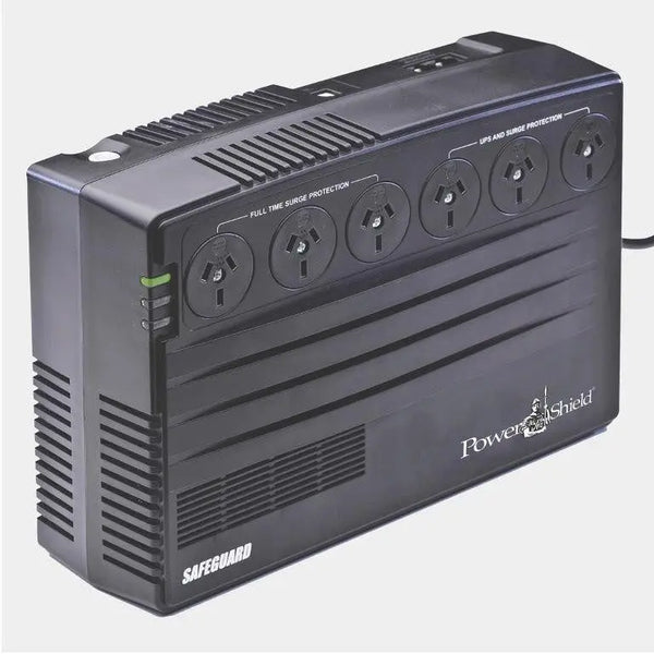 POWERSHIELD SafeGuard 750VA/450W Line Interactive, Powerboard Style UPS with AVR, Telephone or Modem Surge Protection. Wall Mountable. POWERSHIELD