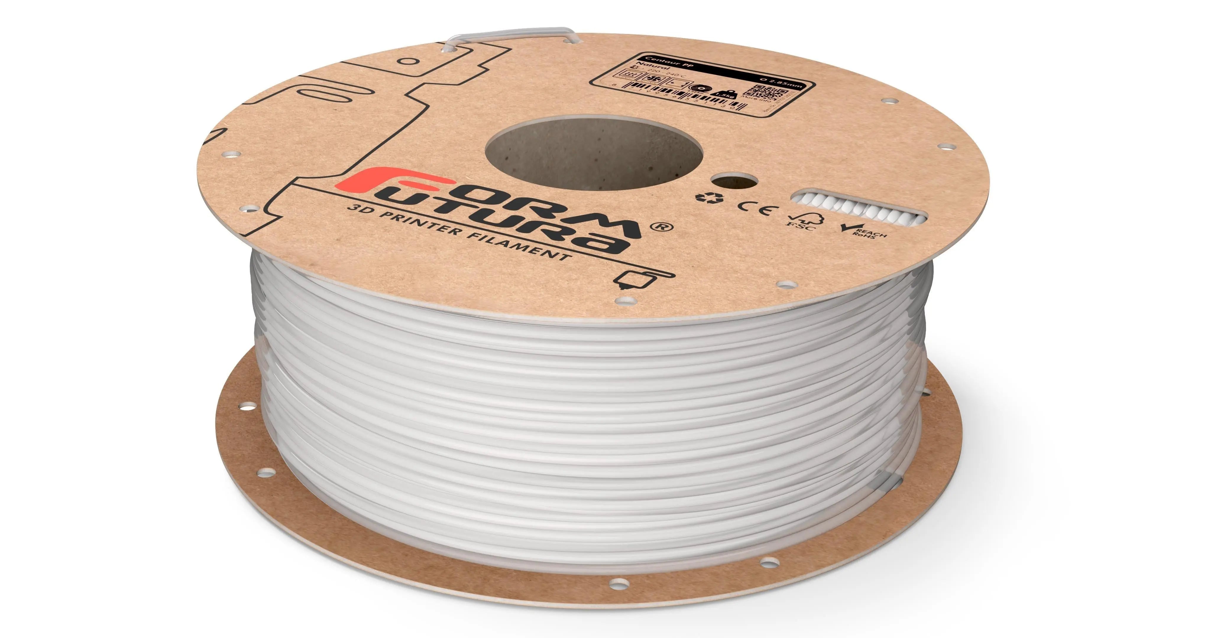 PP Filament FormFortura Centaur available in Black, Natural, and White - 3D Printer Filament Deals499