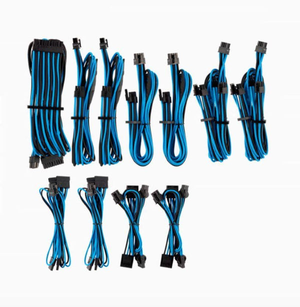 CORSAIR Corsair PSU - BLUE/BLACK Premium Individually Sleeved DC Cable Pro Kit, Type 4 (Generation 4) CORSAIR