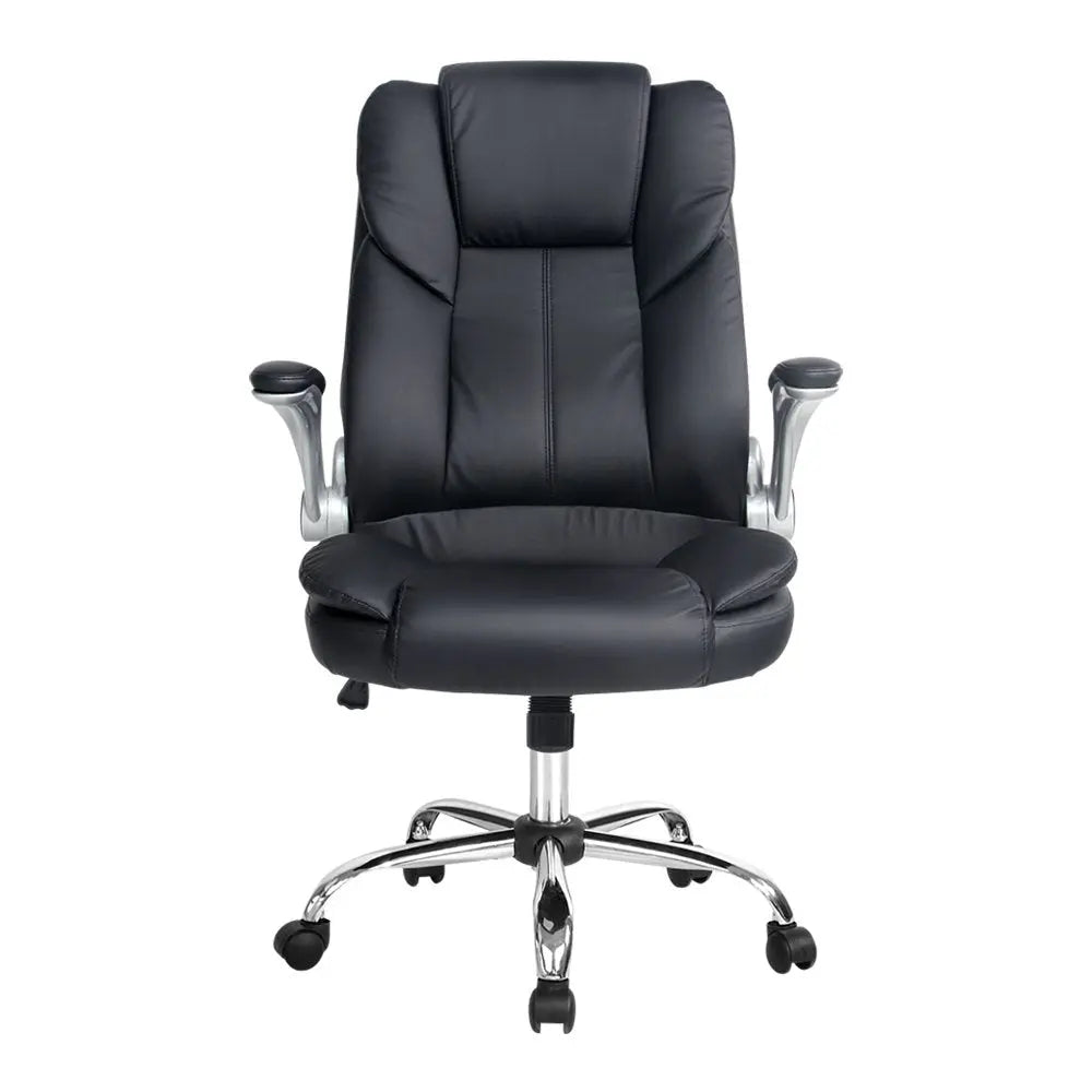 PU Leather Executive Office Desk Chair - Black Deals499