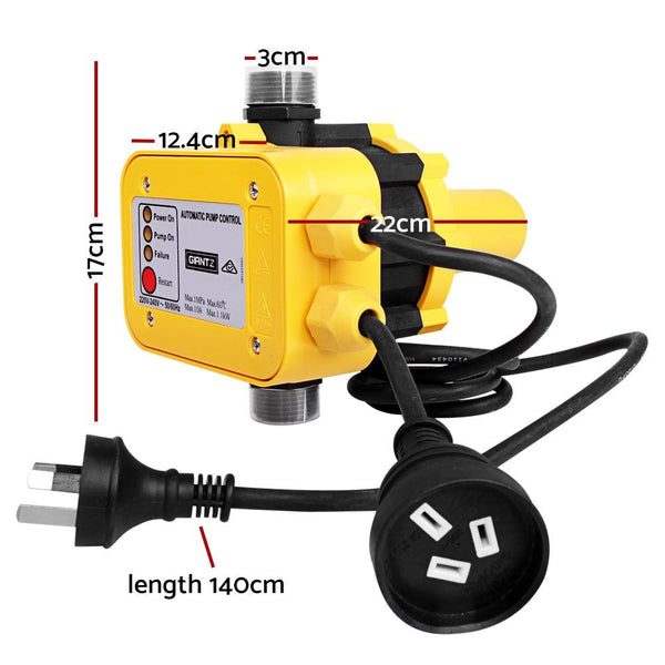 Giantz Automatic Electronic Water Pump Controller - Yellow Deals499
