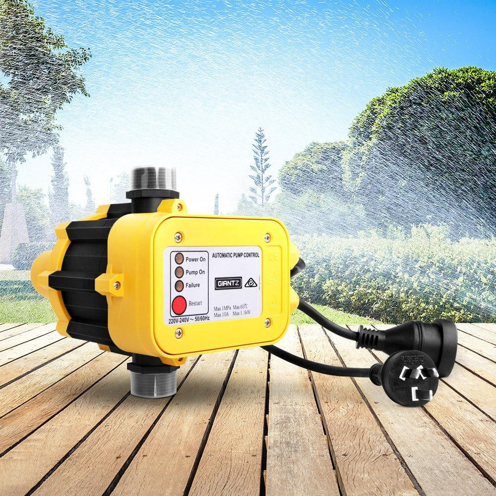 Giantz Automatic Electronic Water Pump Controller - Yellow Deals499