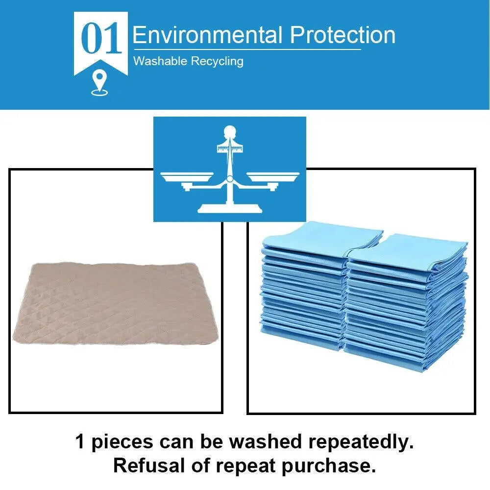 PaWz 2 Pcs 120x180 cm Reusable Waterproof Pet Puppy Toilet Training Pads Deals499