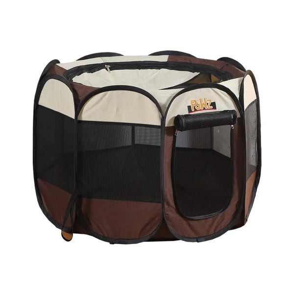 PaWz Dog Playpen Pet Play Pens Foldable Panel Tent Cage Portable Puppy Crate 36" Deals499