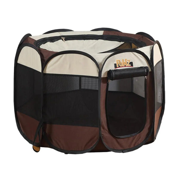 PaWz Dog Playpen Pet Play Pens Foldable Panel Tent Cage Portable Puppy Crate 62" Deals499