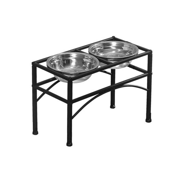 PaWz Dual Elevated Raised Pet Dog Feeder Bowl Stainless Steel Food Water Stand Deals499