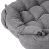 PaWz Pet Bed 2 Way Use Dog Cat Soft Warm Calming Mat Sleeping Kennel Sofa Grey M Deals499