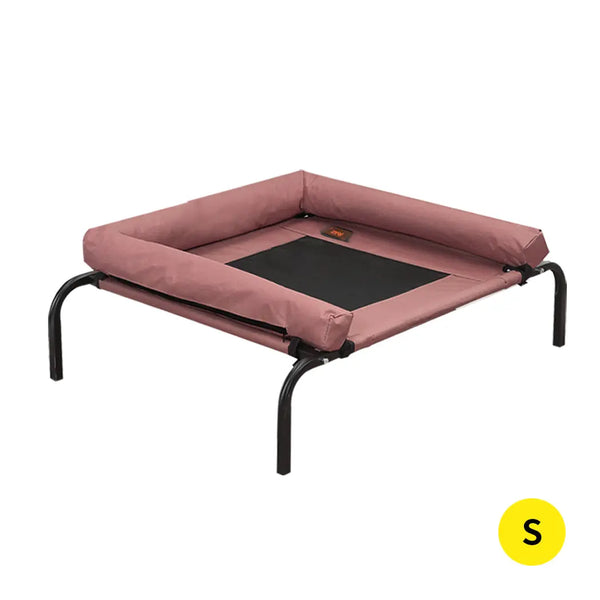 PaWz Pet Bed Heavy Duty Frame Hammock Bolster Trampoline Dog Puppy Mesh S Coffee Deals499