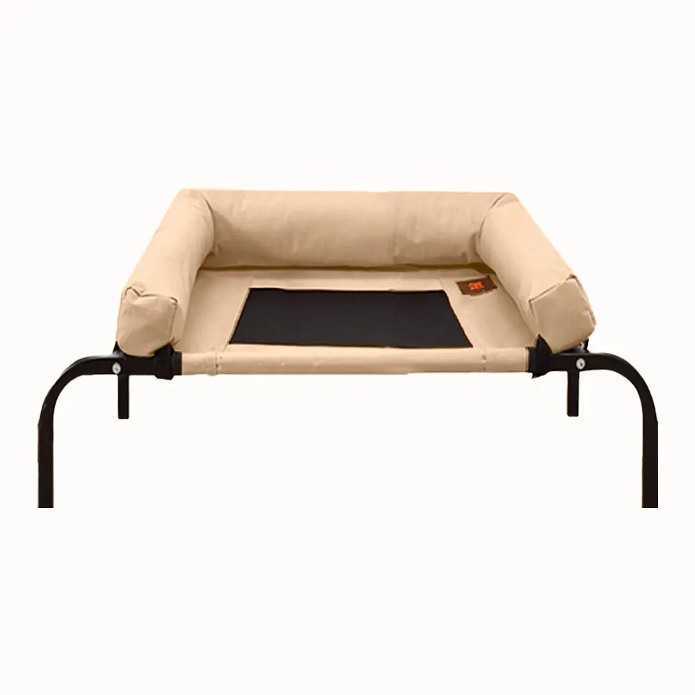 PaWz Pet Bed Heavy Duty Frame Hammock Bolster Trampoline Dog Puppy Mesh S Tan Deals499