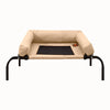 PaWz Pet Bed Heavy Duty Frame Hammock Bolster Trampoline Dog Puppy Mesh S Tan Deals499