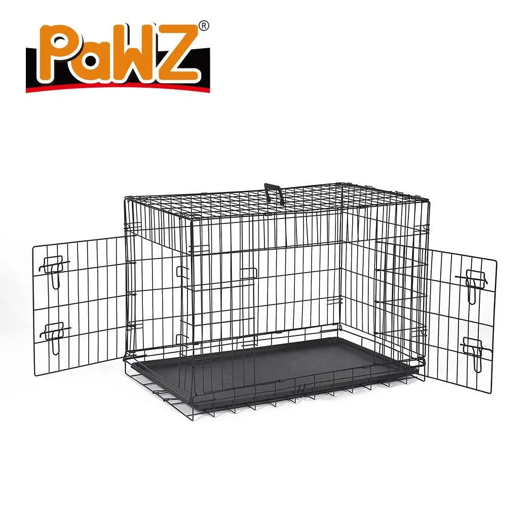 PaWz Pet Dog Cage Crate Kennel Portable Collapsible Puppy Metal Playpen 36" Deals499