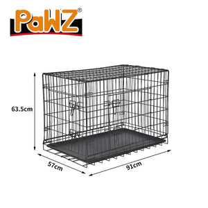 PaWz Pet Dog Cage Crate Kennel Portable Collapsible Puppy Metal Playpen 36" Deals499