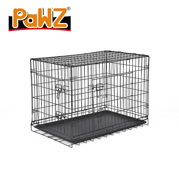 PaWz Pet Dog Cage Crate Kennel Portable Collapsible Puppy Metal Playpen 42" Deals499