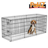 PaWz Pet Dog Playpen Puppy Exercise 8 Panel Enclosure Fence Black With Door 42" Deals499