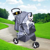 PaWz Pet Stroller 3 Wheels Dog Cat Cage Puppy Pushchair Travel Walk Carrier Pram Deals499