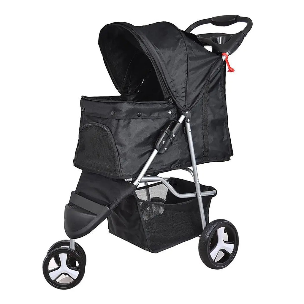 PaWz Pet Stroller 3 Wheels Dog Cat Cage Puppy Pushchair Travel Walk Carrier Pram Deals499