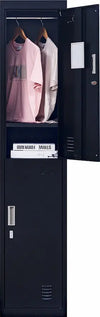 Padlock-operated lock 2-Door Vertical Locker for Office Gym Shed School Home Storage Black Deals499