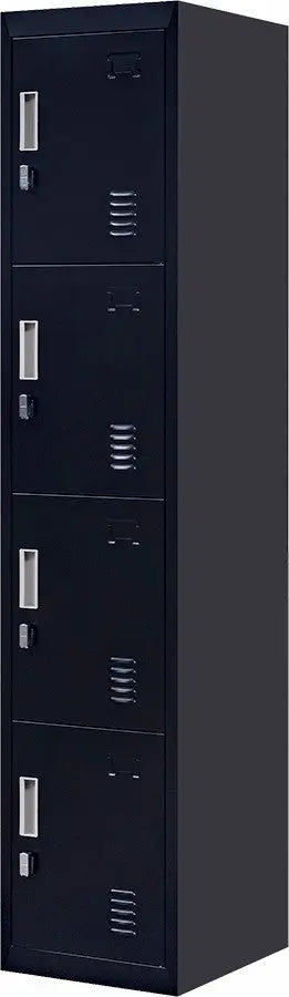 Padlock-operated lock 4 Door Locker for Office Gym Black Deals499