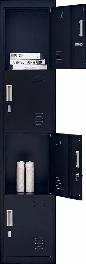 Padlock-operated lock 4 Door Locker for Office Gym Black Deals499